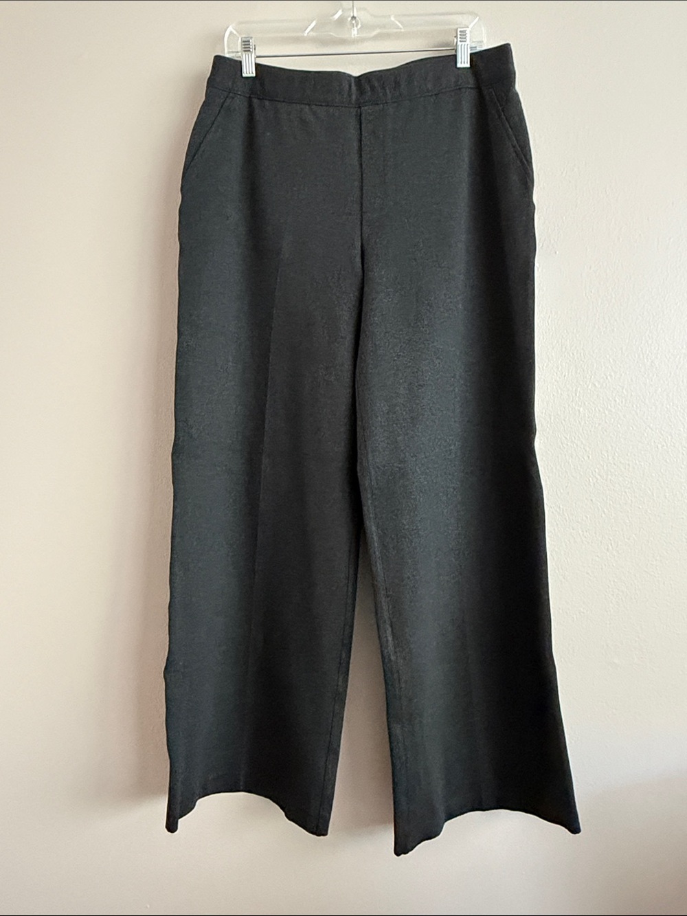 SPANX Supersmooth PerfectFit Ponte Wide Leg Pants Dark Grey L